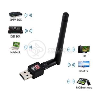 Imagem de Antena Usb 2.0 Receptor De Wifi Wireless Internet Sem Fio 1200Mbps 802.Inn Pc Notebook 39