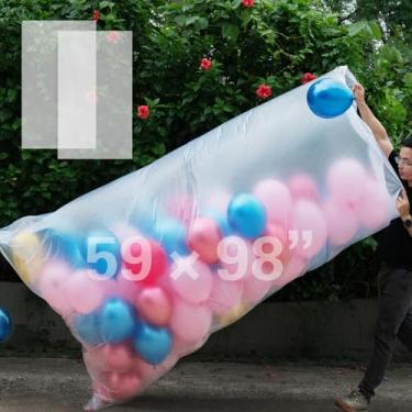Imagem de 2 peças de sacos de balão para transporte extragrande, sacos de armazenamento gigantes, balões de transporte para casamentos, festas de aniversário