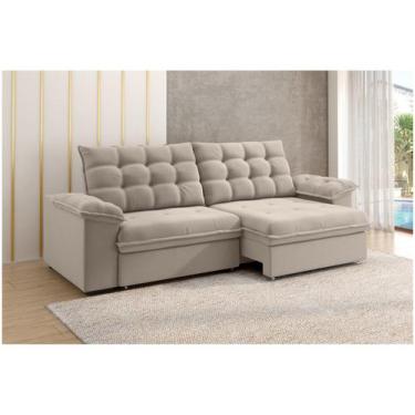 Imagem de Sofá 3 Lugares Retrátil Reclinável Veludo Vancouver Besthouse, Capucci