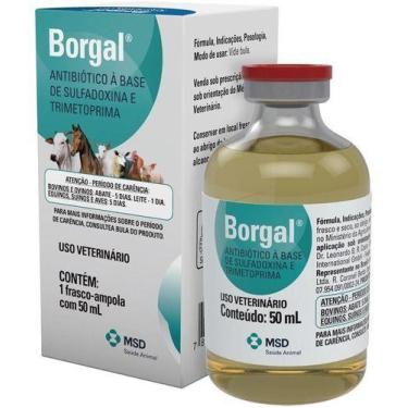 Imagem de Borgal Antibacteriano Para Equinos E Bovinos 50ml Msd
