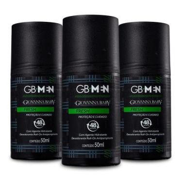 Imagem de Desodorante Roll-on Giovanna Baby GB Men Fresh 50ml 03 unidades, Unico