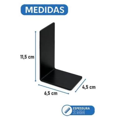 Imagem de Bibliocanto Suporte Organizador de Livros  Kit 5 Pares Acrílico - Comu