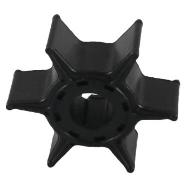 Imagem de Edinstry Impulsor de bomba de água externa 6L2-44352-00 para motores Yamaha 20HP 25HP, substitui 500384, rotor de resfriamento marítimo de 6 lâminas de neoprene de 52 mm para motores de barco