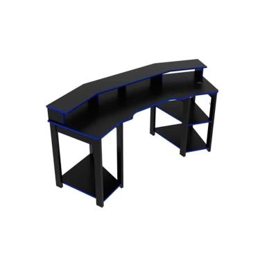 Imagem de Mesa Computador Gamer ME4167 Preto/Azul - Tecno Mobili