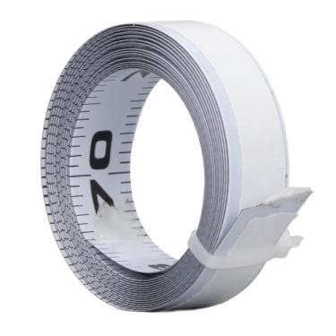 Imagem de Fita métrica adesiva, fita métrica de aço carbono de leitura da esquerda para a direita de 1,8 m com suporte adesivo, fita métrica adesiva para bancada de mesa de serra