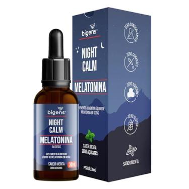 Imagem de Night Calm Melatonina em gotas, 30 mL, Biogens (Menta)