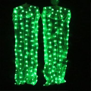 Imagem de Dança Do Ventre Led Fan Acessórios Fãs De Seda Mulheres Led Luz Dança Do Ventre Véu Desempenho Adereços Trajes, Belly DanceLED Fan7, M -150x90cm