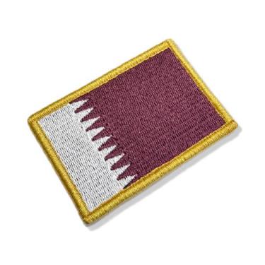 Imagem de BP0213-075A Bandeira Qatar Patch Bordado 7,5x5,0cm - BR44
