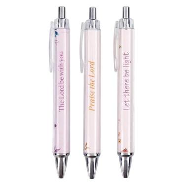 Imagem de Faithworks Presentes de papelaria - Canetas esferográficas inspiradoras em caixa de presente, conjunto de 3, Lord Be With You