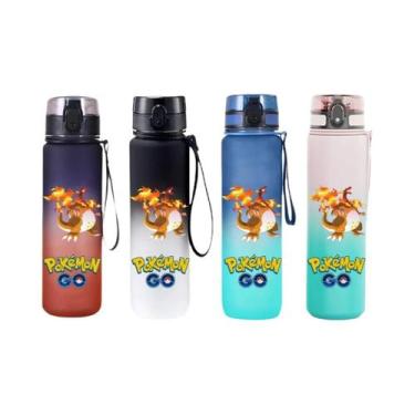 Imagem de 650ML Pokémon Pikachu Charizard Garrafa De Água Esportiva Portátil Par
