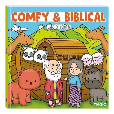 Imagem de Livro Comfy & Biblical Para Colorir 24 Paginas 23,5X23,5Cm