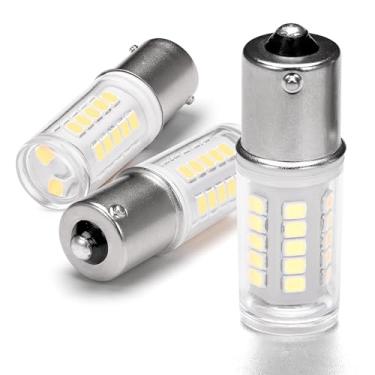 Imagem de Lâmpadas LED de 12 volts 1156 BA15S para interior RV 1141 7506 1003 P21W luz do dia branca 6000K 5 Watts DC Bayonet base de contato único para AC10-24 Volt DC10-30 Volts, trailer de barco marinho