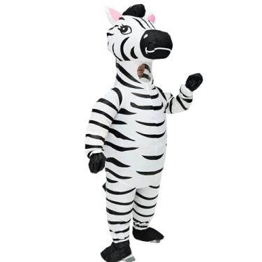 Imagem de YU FENG Fantasia inflável para adultos, fantasia de animal, fantasias infláveis masculinas e femininas, Branco, 150-190mm