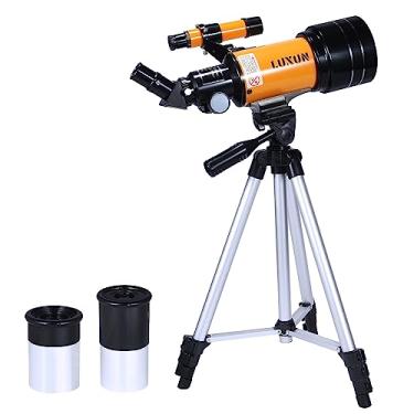 Imagem de Telescópio para adultos e crianças, telescópio refratário de 70 mm com revestimento de banda larga multicamadas (15 x 150 cm), tripé ajustável e localizador, telescópio para adultos, crianças e