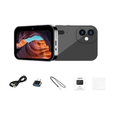 Imagem de Câmera Digital 4K, Câmera de Vlogging de 64MP Com Tela Sensível Ao Toque de 3 Polegadas para Crianças, 120 Graus de Câmera Pequena Angular e Visão Noturna, Sem Cartão SD Incluído