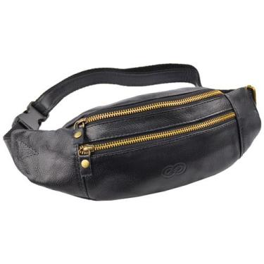 Imagem de Bolsa / Pochete FLOYD em Couro Galvani, Preto