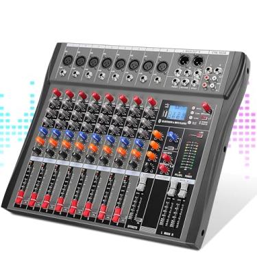 Imagem de Console de Mistura, Mesa de Som, Mesa de Som Digital, Mesa de Som 8 Canal, Mesa Som, Banda de Áudio de Dj, Entrada Usb, Misturador Profissional