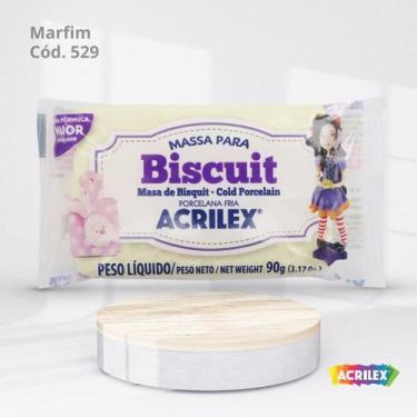 Imagem de Massa para biscuit 90g marfim - ACRILEX