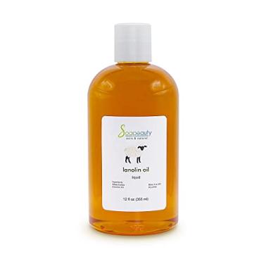 Imagem de Óleo de lanolina prensado a frio não refinado | 100% natural disponível a granel | Transportador para óleos essenciais, rosto, pele, hidratante de cabelo, fabricação de sabão | (340 g)