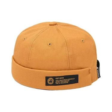 Imagem de Gorro Unissex De Veludo Ajustável Sem Aba Hip Hop Streetwear Retro Doc