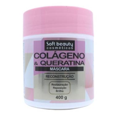 Imagem de Máscara Reconstrução Colágeno E Queratina Soft Beauty 400g - SOFTFIX