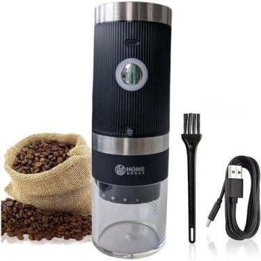 Imagem de Moedor de Café Automático Moedor de Grãos Sal Pimenta Portátil Recarre