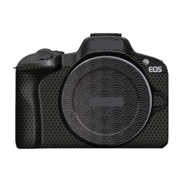 Imagem de R 100 Adesivo para o corpo da câmera Kit de filme protetor de pele, acessórios de pele, decalques de vinil para Canon EOS R100 (nuvens auspiciosas preto)