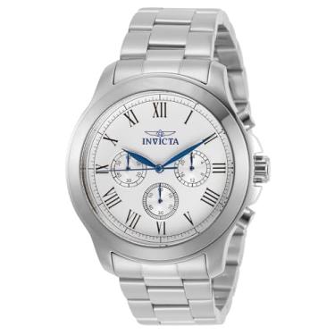 Imagem de Invicta Relógio masculino 21657 Specialty analógico mostrador quartzo suíço prata, Aço inoxidável, Movimento de quartzo