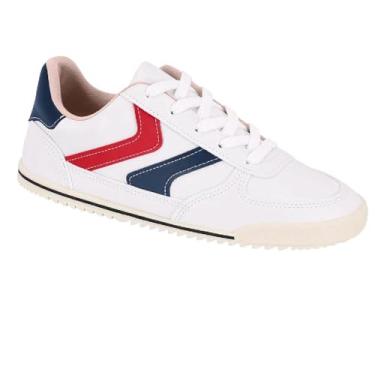 Imagem de Tenis Moleca Casual Ref 5818.101.27922 Branco/marinho/vermelho 036
