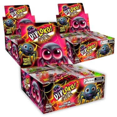 Imagem de Kit 3 CXs Bala Goma Diploko Spiders Danilla C/24