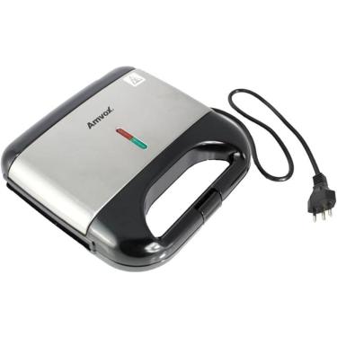 Imagem de Sanduicheira Grill Amvox AMS500 Black Led Antiader 750W