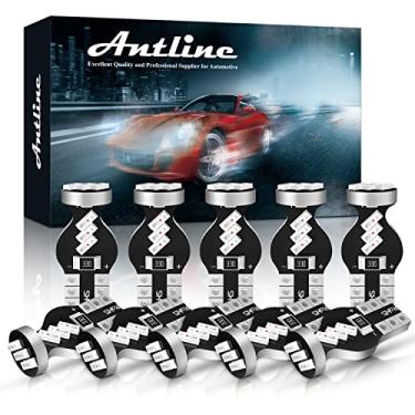 Imagem de Antline Lâmpada LED 194 T10 168 2825 W5W vermelha, Canbus super brilhante, livre de erros, substituições de 12 volts para porta de mapa de cúpula interior cortesia luzes de placa de licença (pacote
