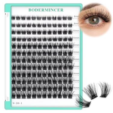 Imagem de Bodermincer 120 aglomerados/caixa grande efeito 3D cola aglomerado agrupamento de cílios extensão de cílios individuais cachos cílios postiços extensão de cílios casa (8-10-12-14-16 mm MIX)
