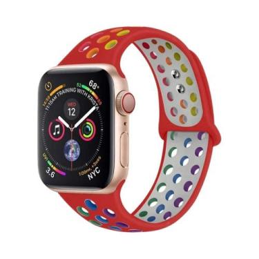 Imagem de Pulseiras De Silicone Para Apple Watch De 45mm, 44mm, 49mm, Ultra2, 40