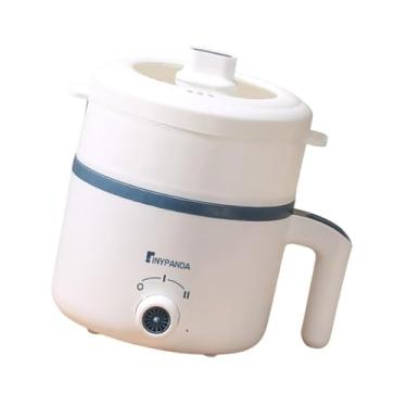 Imagem de YWJLQH Panela elétrica portátil para arroz, panela para macarrão, elétrica portátil para macarrão, .., com Vaporizador