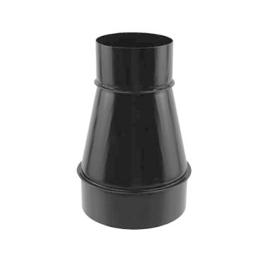 Imagem de Antrader Redutor de duto, conector redutor de duto redondo de 14 a 10 cm para ventilação em linha de banheiro, cozinha, aço galvanizado, 1 peça