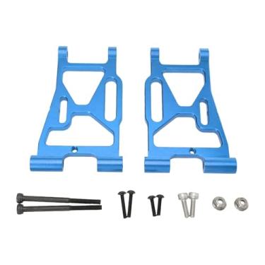 Imagem de Amagogo 2x RC Braço oscilante inferior dianteiro Upgrade Parte Brinquedos Hobby Metal Substituição Braço para P73220 1/7 RC Carro Veículo Caminhão, Azul