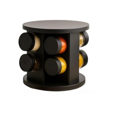 Imagem de Porta Temperos 12/6 Potes Giratório Profissional Tampa Dosadora Condimentos(6 Potes)