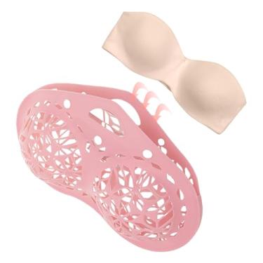 Imagem de Saco de lavagem de sutiã para lavanderia, sacos de lingerie de silicone para lavar roupas delicadas, bolsas antideformação, saco de lavanderia para máquina de lavar e secar sacos para sutiãs A-36D
