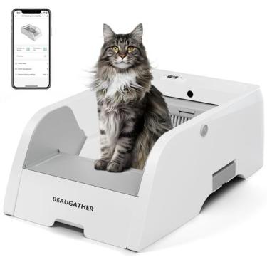 Imagem de Caixa de areia automática para gatos BEAUGATHER S6 com limpeza automát