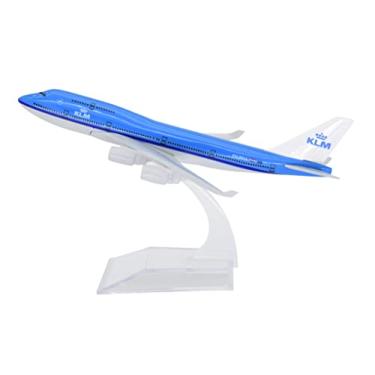 Imagem de TANG DYNASTY(TM 1:400 16cm B747-400 KLM Metal Airplane Model Plane Toy Plane Model