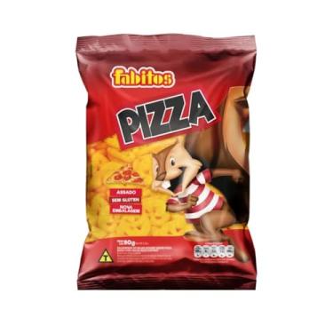 Imagem de Salgadinho Pizza Assado, Sem Glúten, Pacote com 10 Unidades de 80g