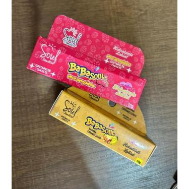 Imagem de Kit hidratante labial babasoul - morango + banana