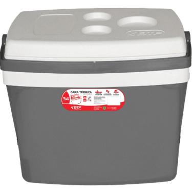 Imagem de Caixa Térmica 34 Litros Cinza - Cxt0134 - Botafogo