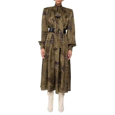Imagem de Ronny Kobo Vestido feminino Anora, Camuflagem jade, GG