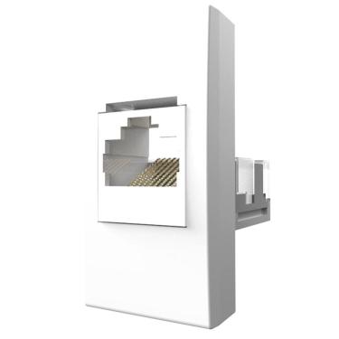 Imagem de Módulo tomada p/ rede de computadores RJ45 Cat. 6 Módulo Pro Alumbra Branco