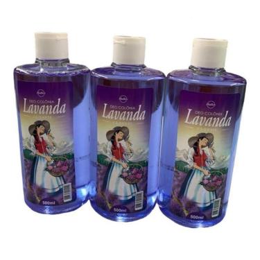 Imagem de Kit com 3 deo-colonia lavanda halley  500 ml