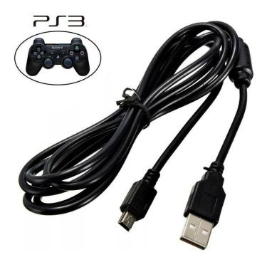 Imagem de Cabo USB V3 para controle PS3 KTS - Tudo em Caixa