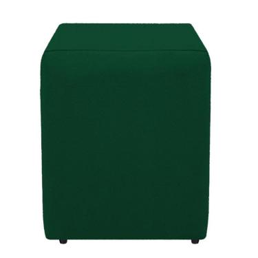 Imagem de Puf puf suede verde musgo decorativo quadrado super