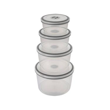 Imagem de Conj. Potes Electrolux 4pçs Herméticos Redondos